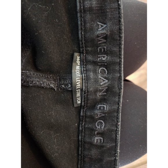 American Eagle High-Waisted Next Level Stretch Jegging | Black | US 8 Short - Picture 7 of 7